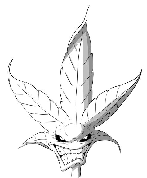 Pot Leaf Drawing Step By Step | Free download on ClipArtMag