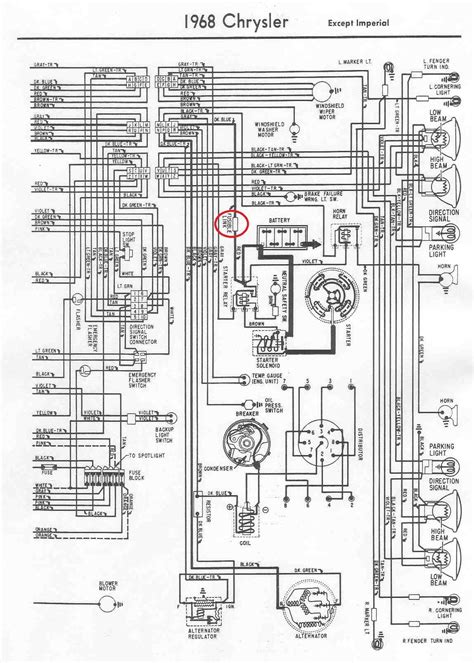 1968 Chrysler newport wiring diagram