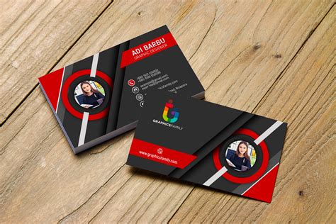 Free 3D Visiting Card Design in Photoshop – GraphicsFamily