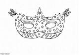 Of A Venice Carnival Mask coloring Page sketch template