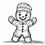 Gingerbread Man Coloring Pages  Free & Printable sketch template