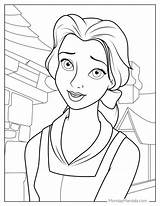 Disney Princess Belle Coloring Pages Pictures sketch template