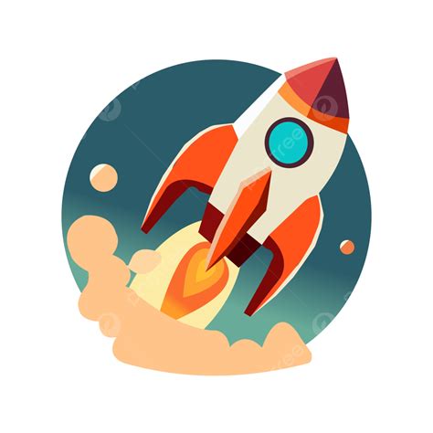 Flat Rocket Starup Icon Vector, Flat, Rocket, Starup Icon PNG and Vector with Transparent ...