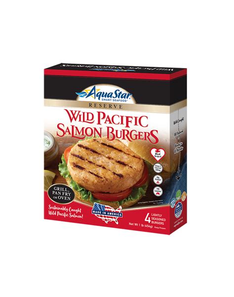 Wild Pacific Salmon Burgers - Aqua Star