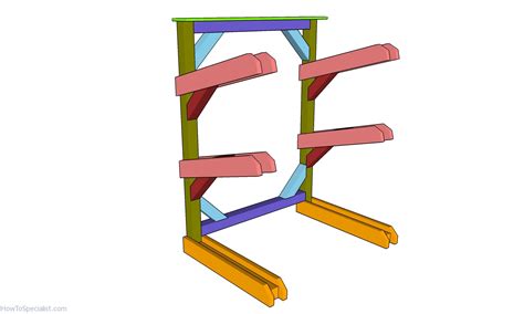 Kayak rack plans – Wood stand | HowToSpecialist - How to Build, Step by Step DIY Plans