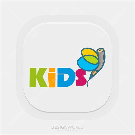 Design Ideas Vector Hd Images, Letter Kids Vector Logo Design Idea, Initial, Icon, Company PNG ...