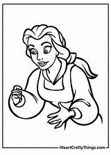 Free disney princess belle Printable coloring Pages Download  sketch template