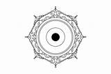 Adult Mandala Coloring Page For Evil Eye Pages sketch template