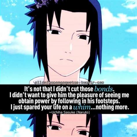 Sasuke | Naruto quotes | Anime Quotes | Pinterest