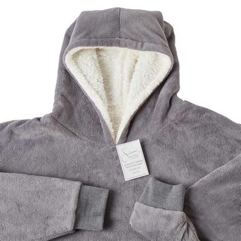 Sienna Hoodie Blanket Oversized Ultra Plush Sherpa Giant Big Hooded Sweatshirt | eBay