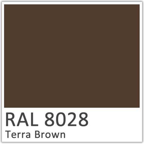 Terra Brown Polyester Flowcoat - RAL 8028