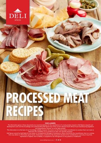 Deli Spices Processed Meats Recipes by Deli Spices - Issuu