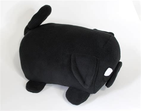 Black Pug Plushie Soft Cuddly Puppy Plush Ready to Ship - Etsy