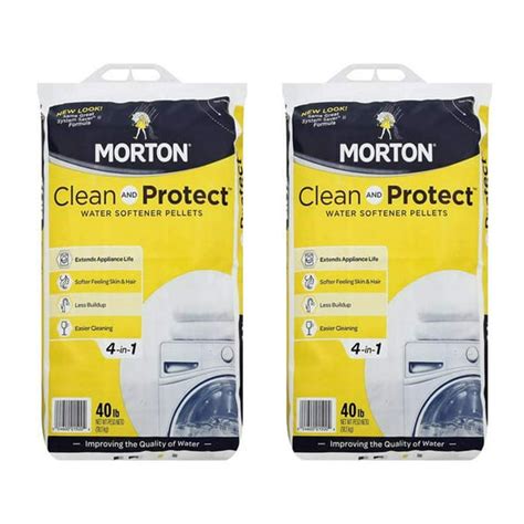 Morton Salt Clean & Protect Water Softener Pellets, 40 Pounds (2 Pack) - Walmart.com - Walmart.com