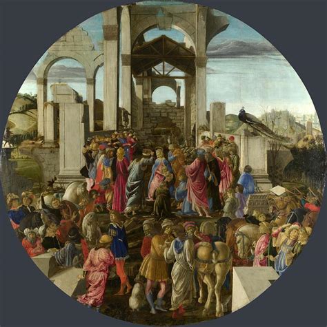 Sandro Botticelli - Adoration of the Magi of ca. 1470-1475 Painting by Les Classics - Fine Art ...