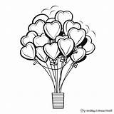 Balloon Coloring Pages Free Printable Elephant With Balloons sketch template