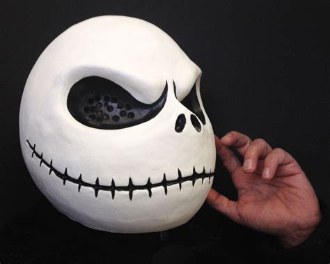 Jack Skellington costume mask head. Adult size. Handmade.