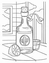 Glass Bottle Coloring Page sketch template