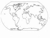 World Map Printable Coloring Page sketch template