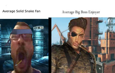 Sorry, Solid Snake fans. Big Boss is just too much of an absolute Chad ...