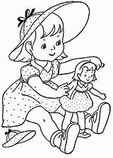 Favorite Paint Book — Little Girls – Q Is For Quilter  Vintage sketch template