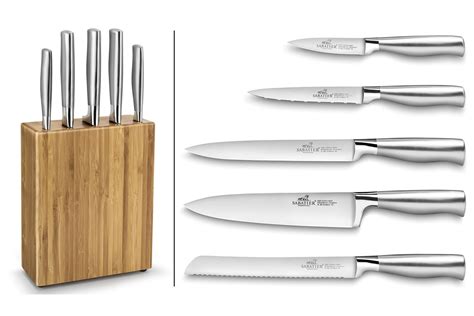 Knife Block + 5 kitchen knives - Sabatier International