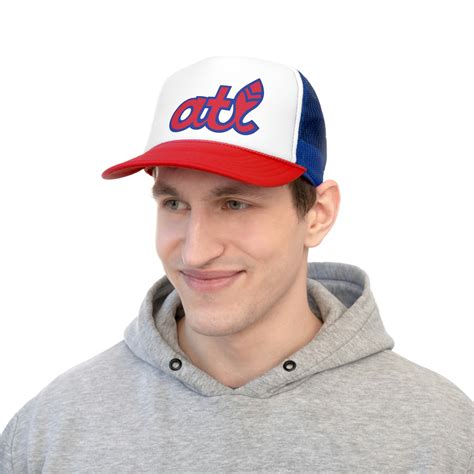 Atlanta Braves Trucker Hat Atlanta Braves Retro Hat Retro Feather Hat ...