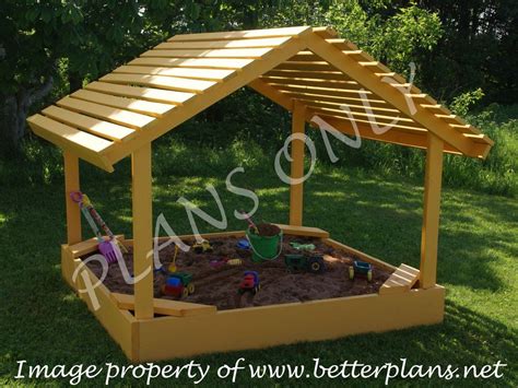 PLANS to build a 6' x 6' covered sandbox sand box. Playground equipment. | Toys & Hobbies ...