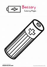Battery Coloring Pages For Kids – Free Printable  Art & Craft sketch template