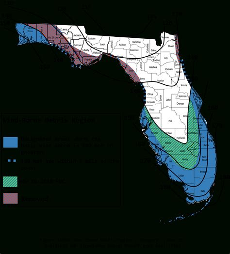 2010 Wind Maps - Florida Wind Speed Map - Printable Maps