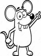 Mouse Coloring Rat Pages Kids Clipart Mice Printable Drawing Cute Print  sketch template