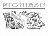 Michigan Coloring Pages sketch template