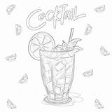 Best Cocktail Coloring Page  Pages Mimi Panda sketch template