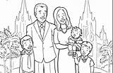 Coloring Pages Of Family  Team sketch template