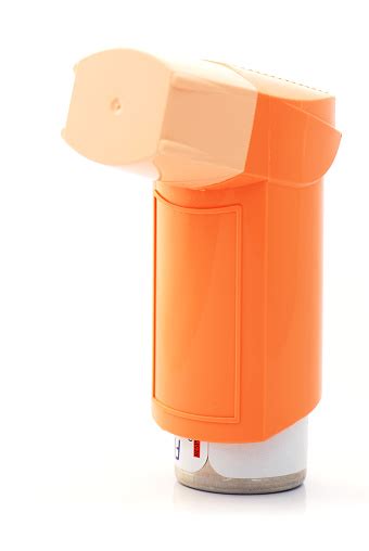 Orange Asthma Inhaler Stock Photo - Download Image Now - iStock