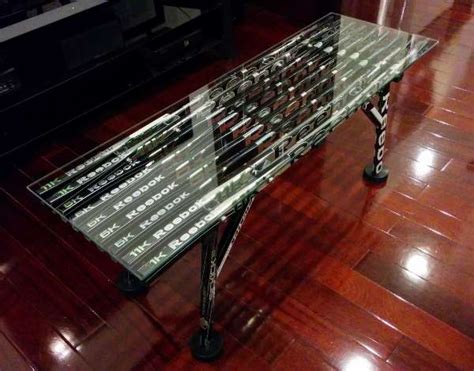 Coffee Table – Glass Top | Hockey Stick Builds