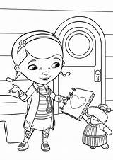 Doc Mcstuffins Doctor At The Clinic Coloring Page sketch template