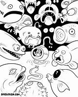 Deep Sea Creatures Coloring Pages At Getcolorings Com  Vrogueco sketch template