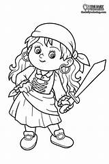Princess And Pirate Coloring Pages Printable sketch template