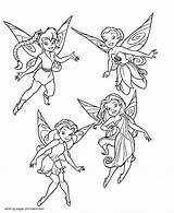 Disney Fairies Coloring Pages Printable sketch template