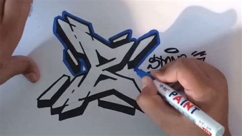 How to draw GRAFFITI letter ( B ) ( ADVANCED ) - YouTube