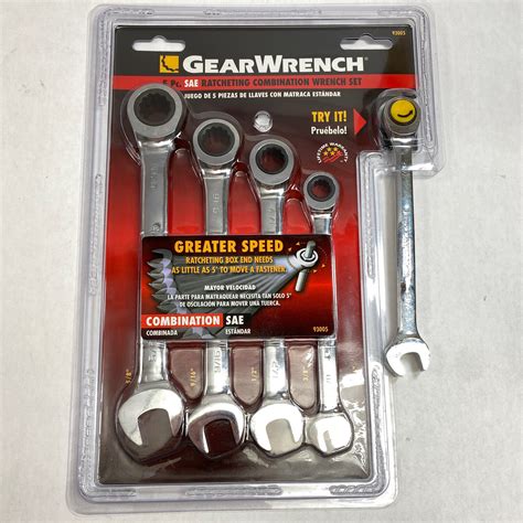 Gearwrench 5 Pc SAE Ratcheting Combination Wrench Set, 93005 - Shop - Tool Swapper