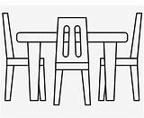 Table Coloring Page sketch template