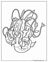 Rayquaza Coloring Pages Learn How To Draw From Pokemon sketch template
