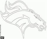 Denver Broncos Logo Coloring Pages Sketch Page sketch template