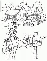 Mailman Coloring Page  Home sketch template