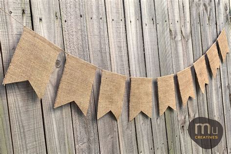 Blank Burlap Banner DIY Burlap Banner DIY Burlap Bunting | Etsy