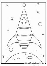 Spaceship Coloring Page sketch template