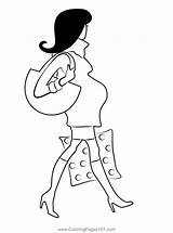 Pregnant Women Coloring Page For Kids  Free Printable sketch template