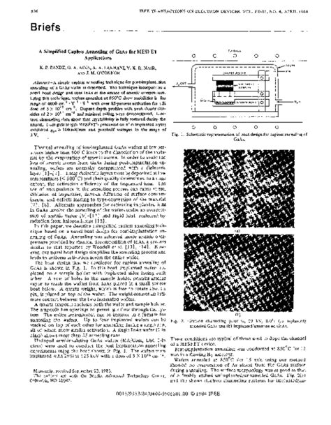 (PDF) A simplified capless annealing of GaAs for MESFET applications | Olaleye Aina - Academia.edu